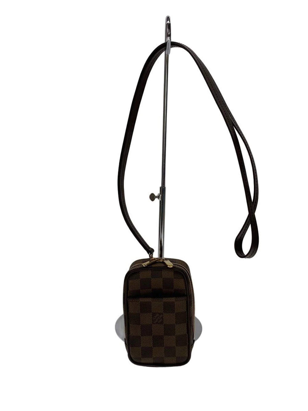 Louis Vuitton Pouch Clutch Leather Brown